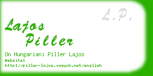 lajos piller business card